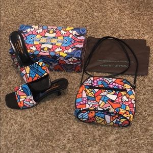Donald J Pliner Size 9.5 Voto Sandals and Purse